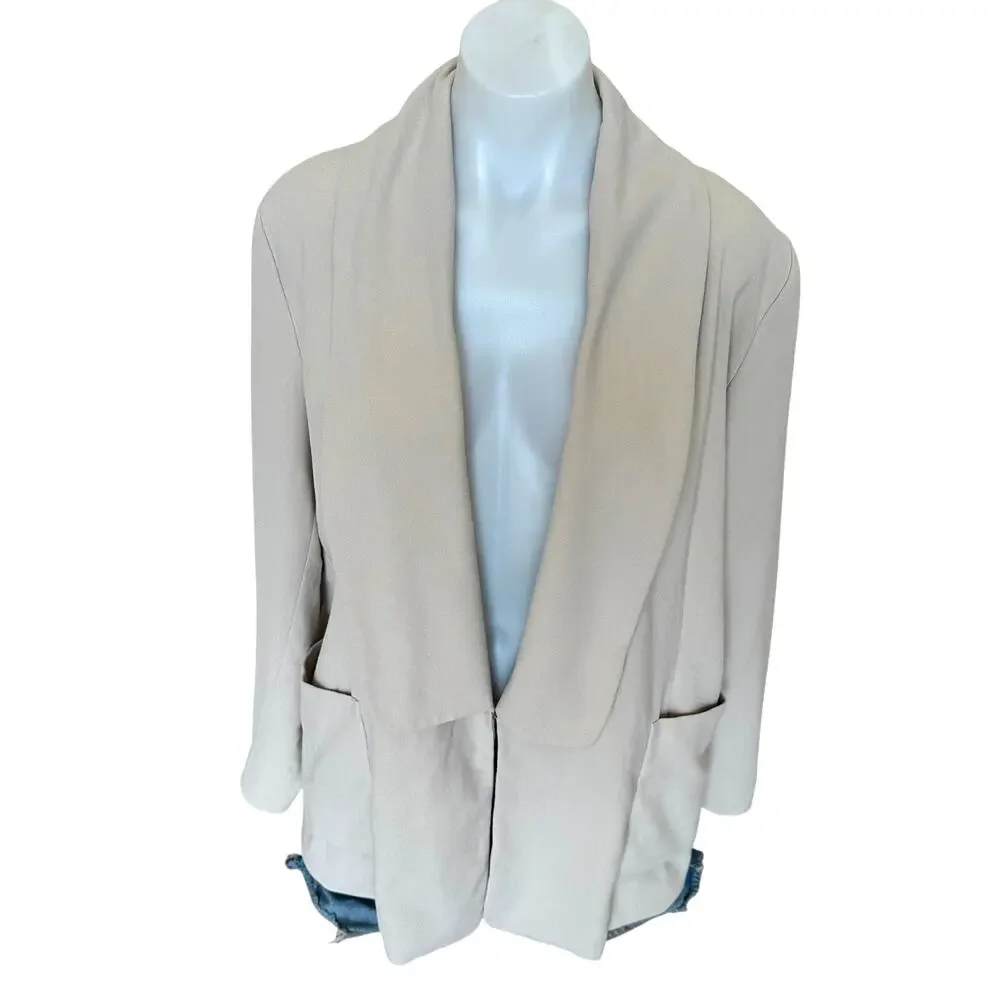 Rodebjer Cream Oversized Blazer SMALL Unstructured 80s Career Suiting Boxy $455 - Picture 8 of 14